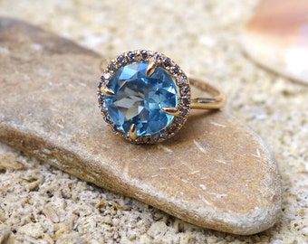 Unique Engagement Ring Promise ring Solitaire ring Stacking ring Jewelry Bridal ring diamond ring Hollywood regency Dressy occasios solid
