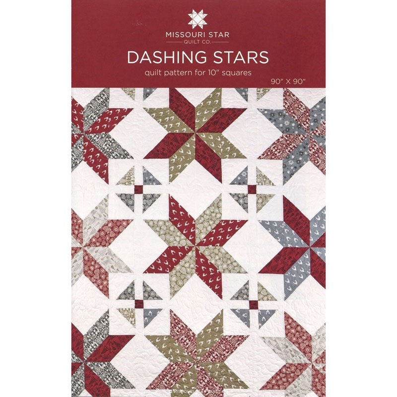 MSQC Dashing Stars Quilt Pattern Layer Cake Pattern by