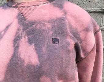FILA Vintage Bleached Crew Neck Sweatshirt