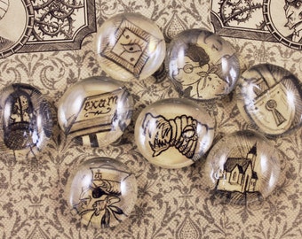 5 to 50 A Series of Unfortunate Events Upcycled Book Magnets