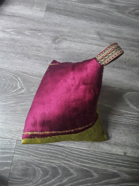 Door stop or book stopper in acid color. Unique home decor