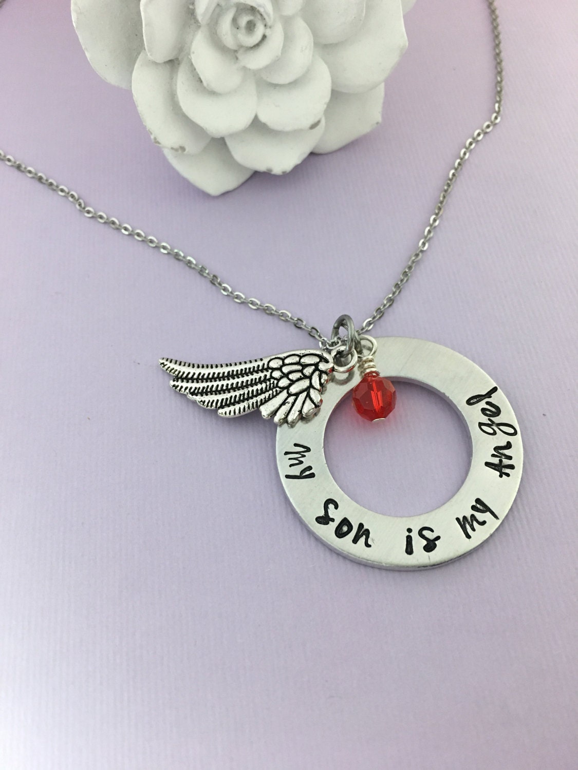 Son Memorial Necklace Loss Of Son Memorial Jewelry