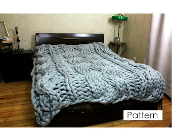 Mix Cable Knit Blanket main image 1