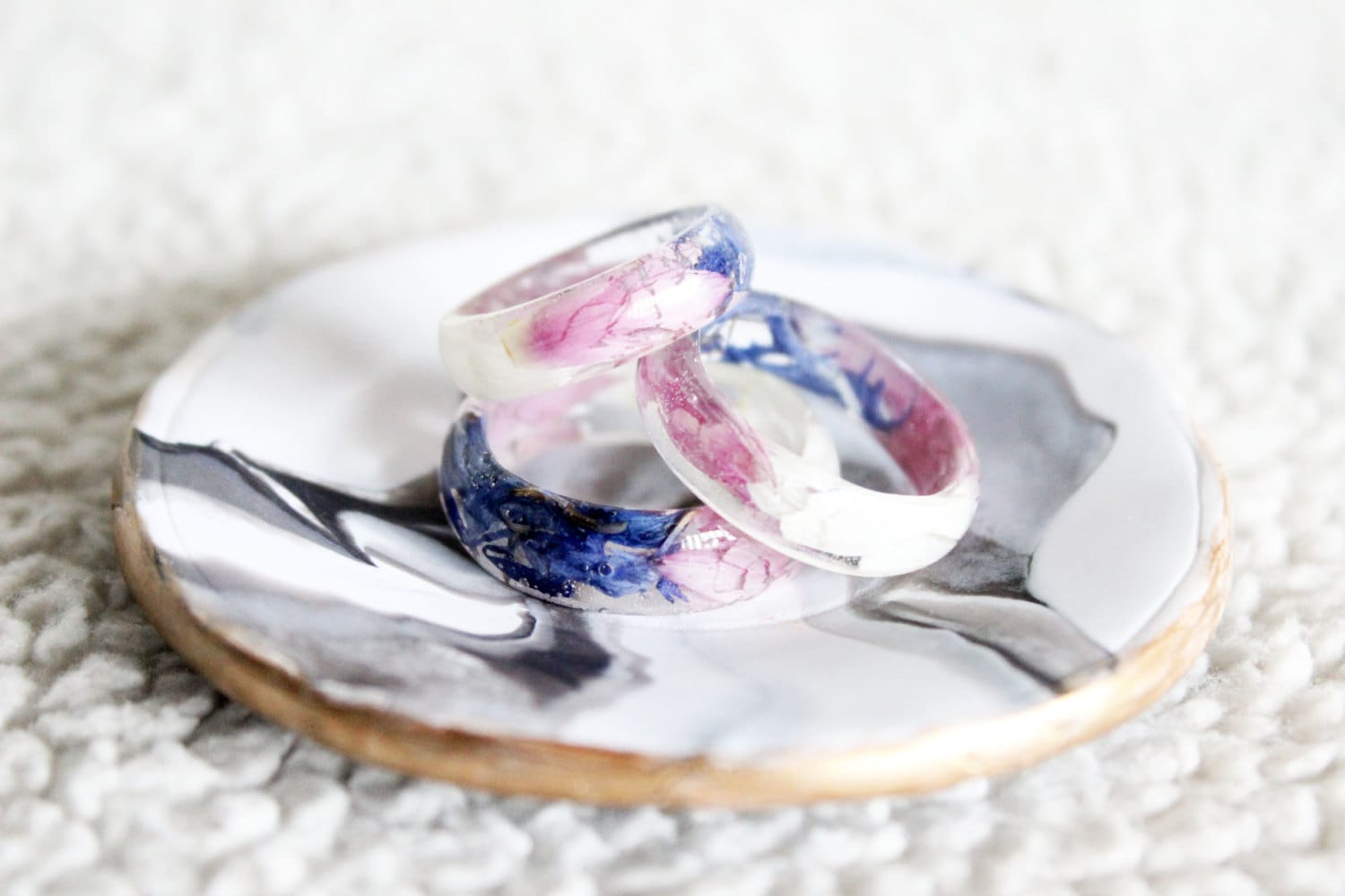 Flower Fairy Ring, Resin Ring, Pastel Ring, Flower Ring, Dried Flowers, Flower Jewelry, Resin Jewelry, Engagement Ring, Gifts for Her, Cute