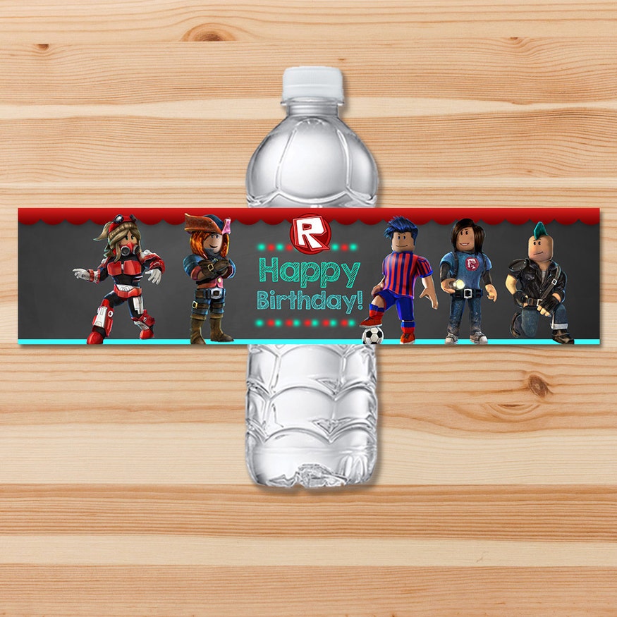 Roblox Invitation Custom Party Printables - roblox thank you card chalkboard roblox birthday party roblox party printables roblox thanks roblox party favors roblox video game