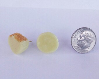 White Chocolate Peanut Butter Cup Earrings Polymer Clay Earrings Candy Earrings