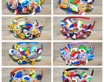 Disney Headbands- Minnie Mouse Headband; Mickey Mouse Headband; ;;Donald Duck Headband; Pluto Headband; Goofy Headband; Girls Headbands