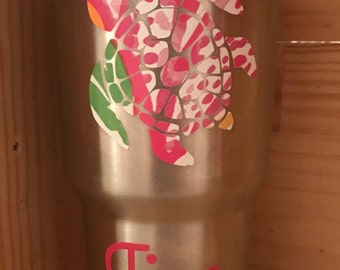 Yeti Tumbler Decal, Yeti Decal, Sea Turtle Decal, RTIC Decal, Yeti Decal For Women, Beach Decal, Yeti Cup Decal