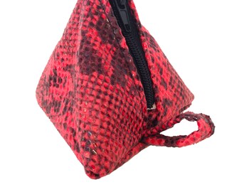 Triangular handle purse keychain