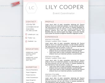 Creative resume template, CV template for Word, Professional resume, resume design , Modern resume, Resume instant download