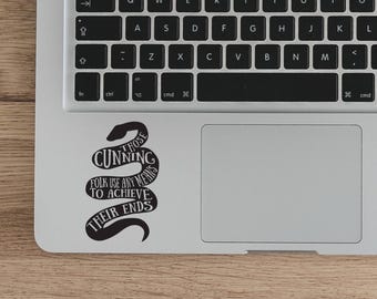 Harry Potter laptop decal, Slytherin Quote Vinyl Sticker, Slytherin Sticker Vinyl decal, Witchcraf Laptop Decal Vinyl Sticker DIY quote