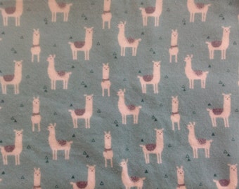 Llama Pillow case,flannel,cozy, kids,VT made