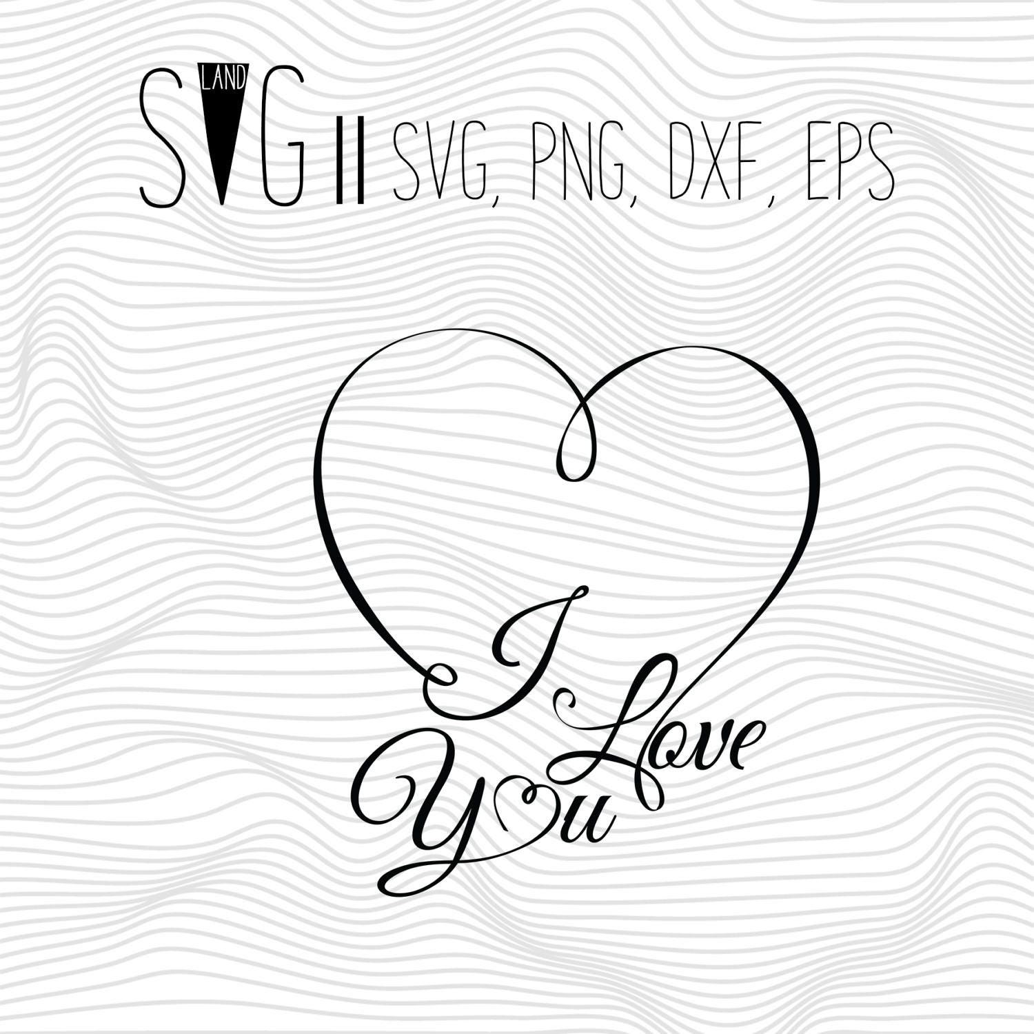Download I Love you heart Svg File Quote Svg Font Svg Svg For