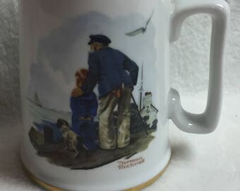 Norman Rockwell Looking Out to Sea Mug (#002)