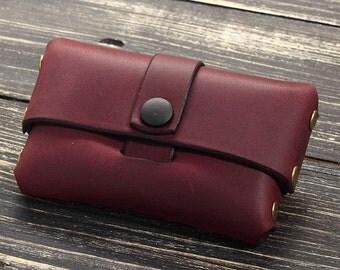 Leather Business Card Holder, Business Card Case Leather, Custom Colleague Gift, Gifts for Husband Personalized, Custom Gift for Boyfriend