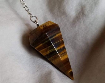Tigers eye pendulum