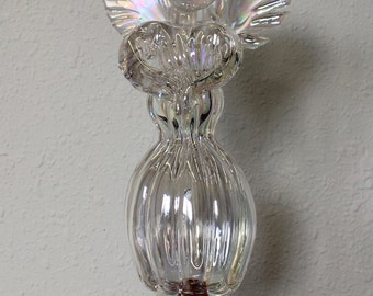 Hand Blown Glass Art Garden Art Sculpture Angel Oneil 7289