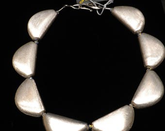 Brushed Silver Necklace