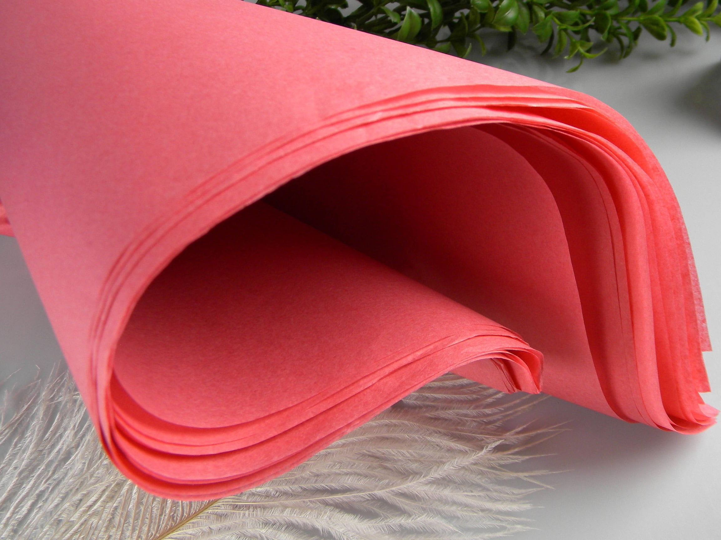Coral Pink Tissue Paper 48 BULK Tissue Sheets 20 X
