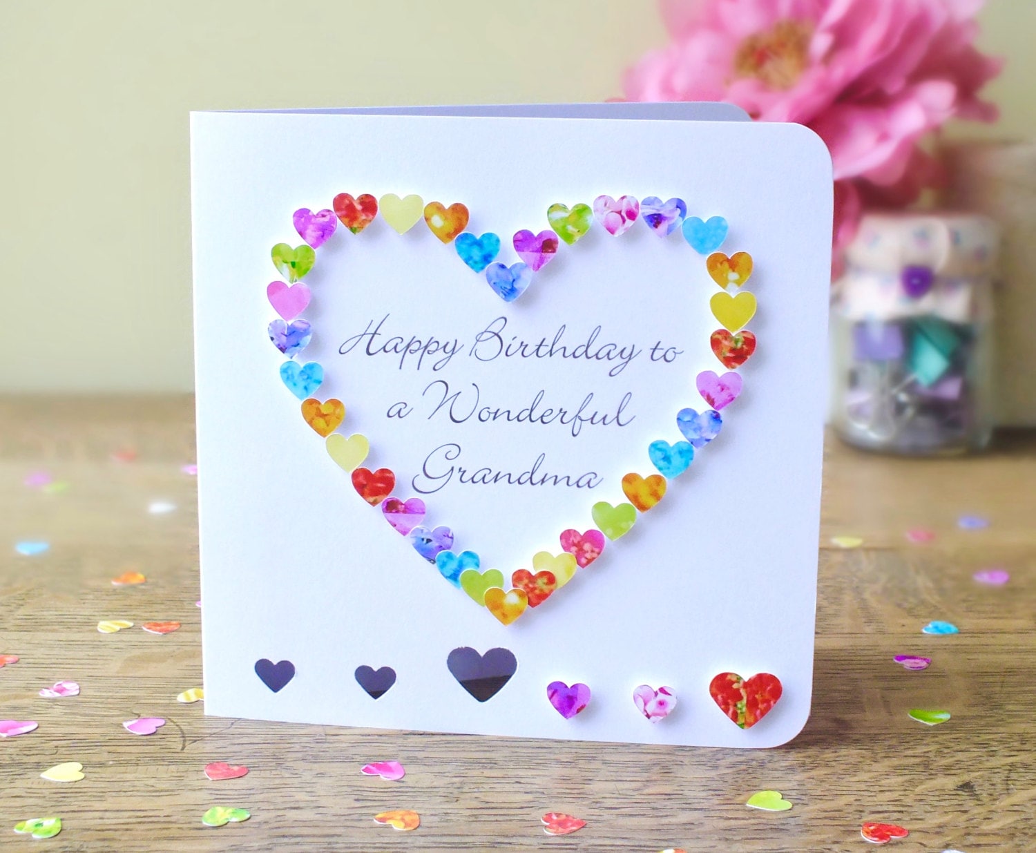 Grandma Birthday Card Handmade Personalised Birthday Card