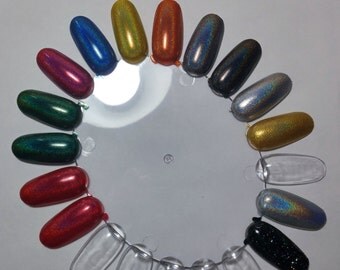 Winter Holodays Complete Holographic Nail Lacquer Set Fourteen Indie 15mL Starlight Polish