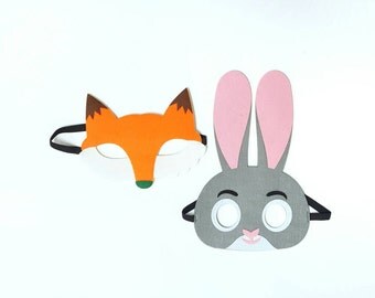 Zootopia - Birthday Party - Party Favors - Masks - Party Supply Decoration - Jody Hopps - Nick