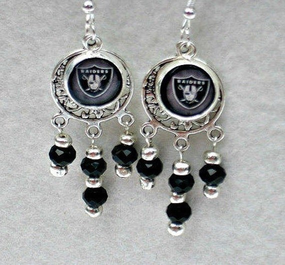 Oakland Raiders Earrings Oakland Raiders Jewelry Raiders