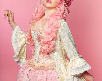 Marie Antoinette Wig /Anime Cosplay WIg / Rococo Style Wig / Masquerade Party Wig / Powdered Wig / Princess Wig/ Baroque Wig/ White Wig
