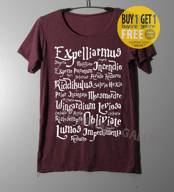 harry potter spell shirt