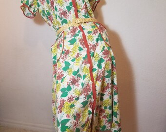 FREE SHIPPING 1930 Cotton Day Dress