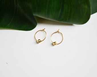 Boucles ERATO // dorées à l'or fin