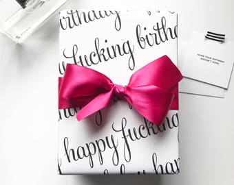 Gift Wrap. Happy Birthday Gift Wrap. Wrapping Paper. Happy Birthday.