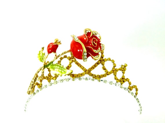 The Beauty And The Beast Princess BELLE ROSE CROWN Belle Gold