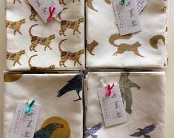 Tea-towels, animal designs