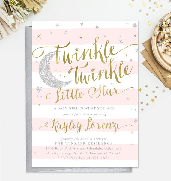 Twinkle Twinkle Baby Shower Invitations 8