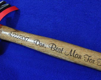 Best Man Gift ~ Groomsmen Gift ~ Engraved Hammer ~ Personalized Groomsmen Gift ~ Wedding Party Gifts ~ Custom Groom Gift ~ Groomsmen Gifts ~