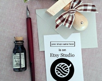 Custom Logo Stamp Etsy Studio,Personalizable Logo Stamp,Etsy Studio Customizable Business Stamp -1826140317-