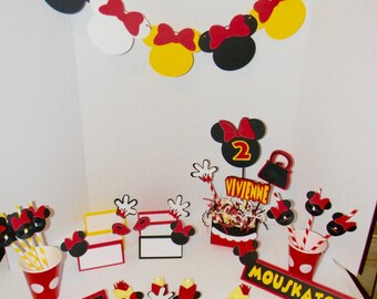 Minnie Mouse Clubhouse Birthday. Minnie Mouse Party Decorations, Minnie Mouse Table Decorations. Minnie Mouse Birthday. Minnie Birthday