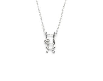 Dog necklace, Dog Lover Necklace, Charm necklace, Pet Necklace, Dog Lover Jewelry, Dog lover gift, Love my Dog, Pet Jewelry, Silver necklace