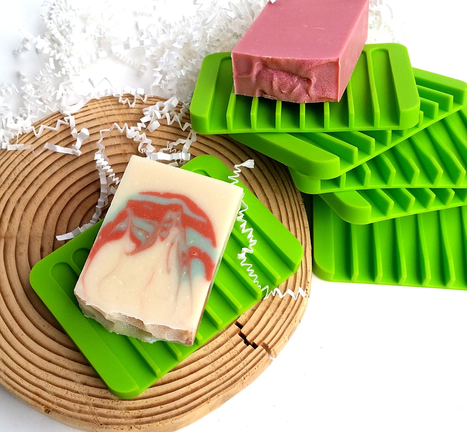Green Silicone Eco Friendly Soap Holder Soap Accessories