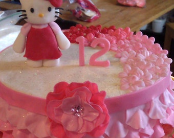 Fondant Hello Kitty Cake Topper
