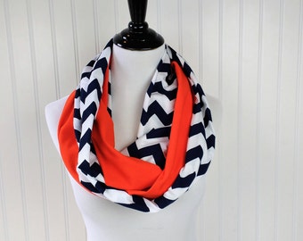Denver Broncos Scarf - Chicago Bears Scarf - Houston Astros Scarf - Detroit Tigers Scarf - Orange Navy Scarf - Team Scarf