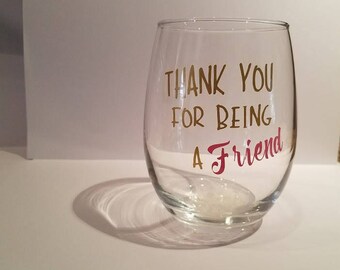 glass thank you gift etsy glass thank you gift etsy