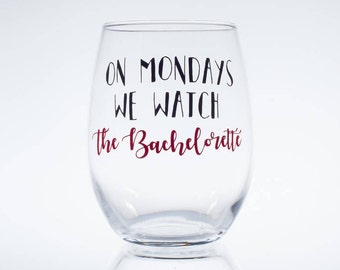 On Mondays We Watch the Bachelorette -- Bachelor -- The Bachelorette -- ABC Bachelorette -- Rose Ceremony -- Wine Glass