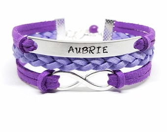 Girls Bracelet | Personalized Name Bracelet | Childrens Bracelet | Kids Jewelry | Girl's Jewelry | Flower Girl Gift | Daughter Bracelet