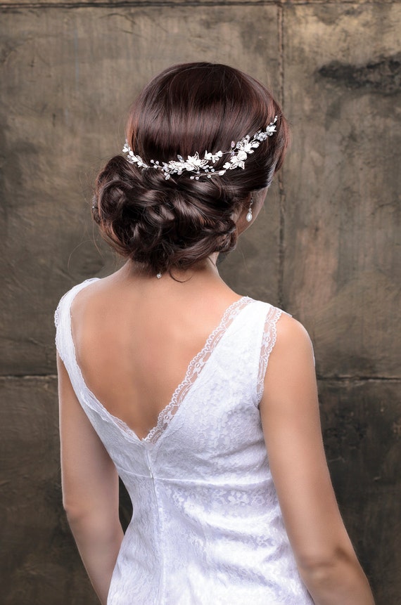 Bridal hairpiece Wedding hairpiece Bridal headband Bridal hair piece Bridal headpiece Wedding headpiece Wedding hair accessories Flower hair