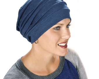 100% Cotton Slouchy Snood Hat for Women | Slouch Hat | Slouchy Beanie | Cancer Hats | Chemo Hats | Hat for Cancer Patients | Head Coverings