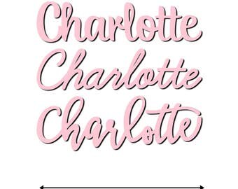 36" WIDE | Large Wooden Name Sign - Cursive Baby Name Sign - Custom Nursery Name Sign Wall Decor for Baby Nursery