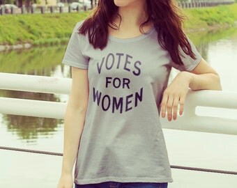 Feminist Tshirt: Historical "Votes for Women" shirt (multiple colors) from Fourth Wave Feminist Apparel