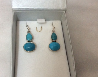 Vintage Arizona Turquoise sterling silver earrings